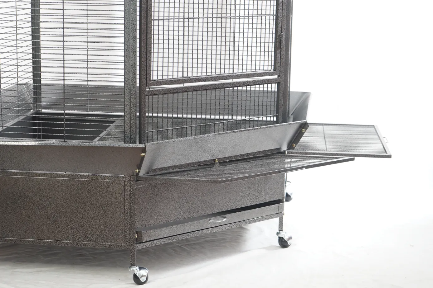 161cm XL Corner Bird Cage Pet Parrot Aviary with Castor Wheel