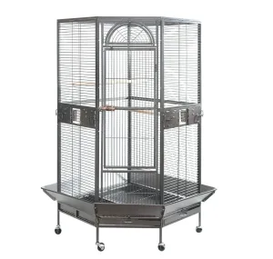 161cm XL Corner Bird Cage Pet Parrot Aviary with Castor Wheel