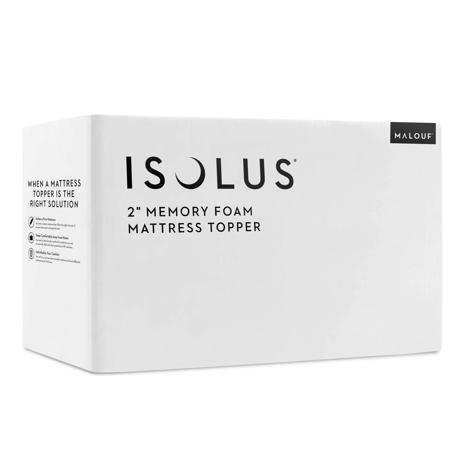 2 Inch Memory Foam Mattress Topper for Ultimate Comfort, Pressure Relief & Breathable Sleep Support
