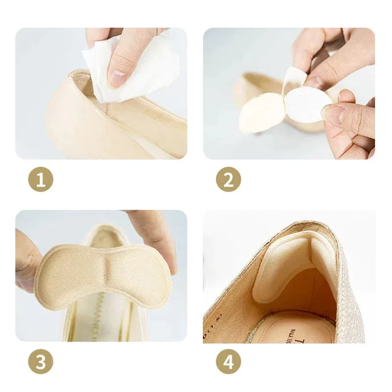 4 Pairs Heel Insoles for Pain Relief and Protection