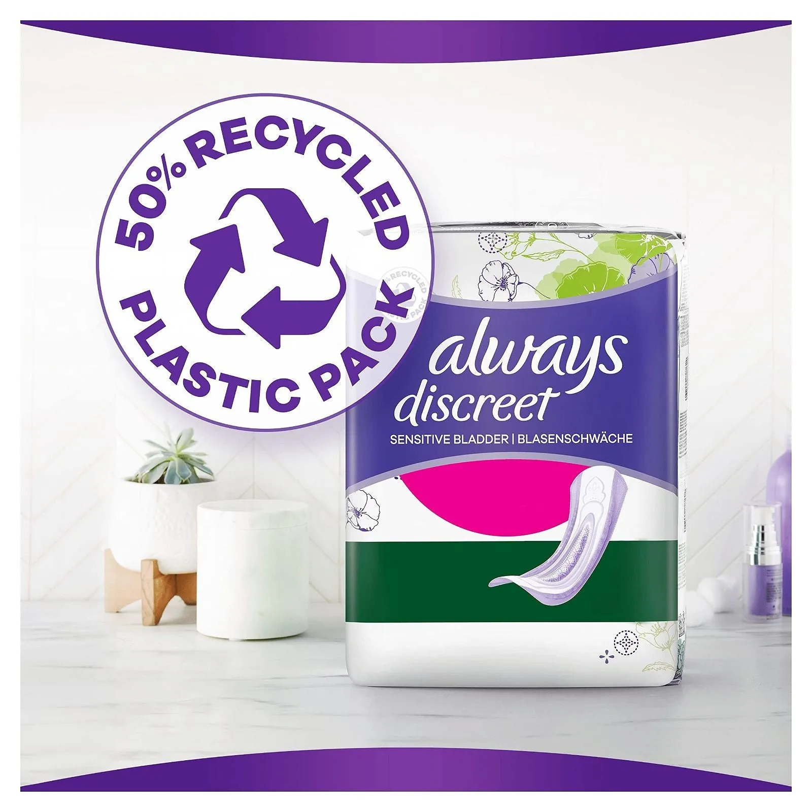 Always Discreet Normal Incontinence Pads Women 12 x 4