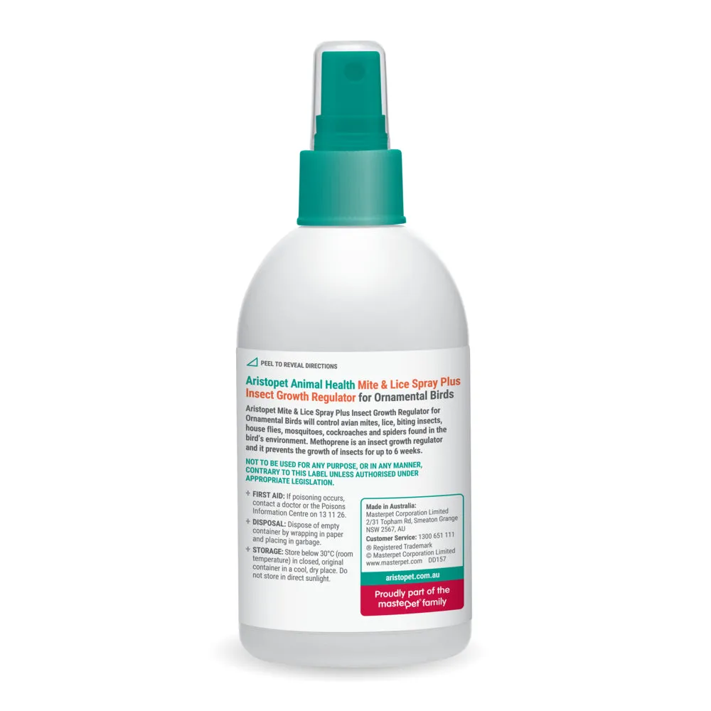 Aristopet Bird Mite and Lice Spray 250ml