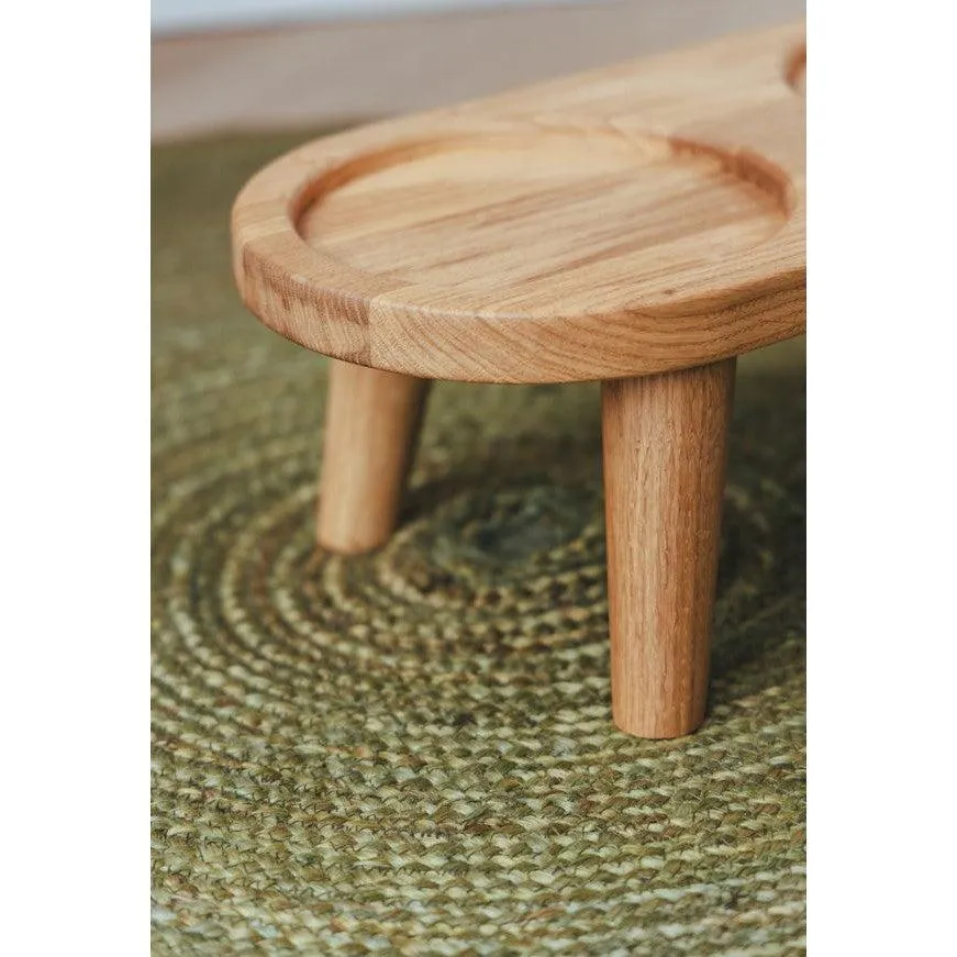AVA | Premium Oak Dog Feeding Station
