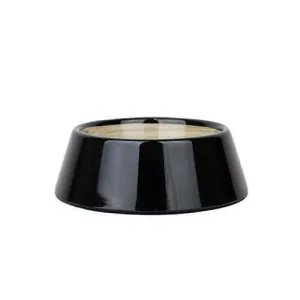 Barkley & Bella Melamine Bowl Black Bamboo Medium
