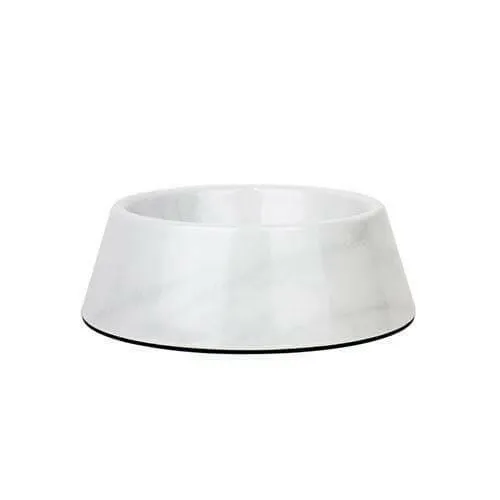 Barkley & Bella Melamine Bowl Carrara Marble Medium