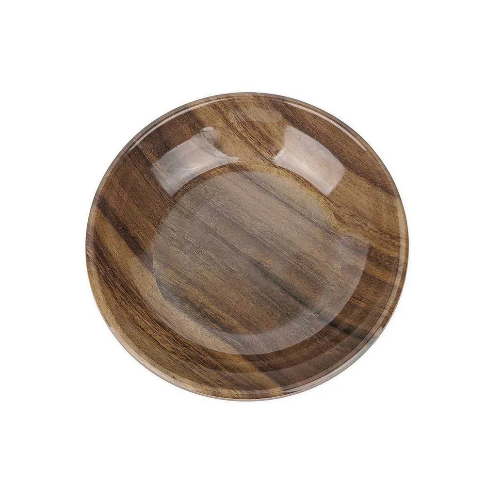 Barkley & Bella Melamine Cat Bowl Acacia Wood