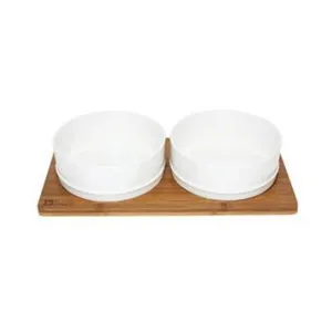 Be One Breed Bamboo and Ceramic Feeder