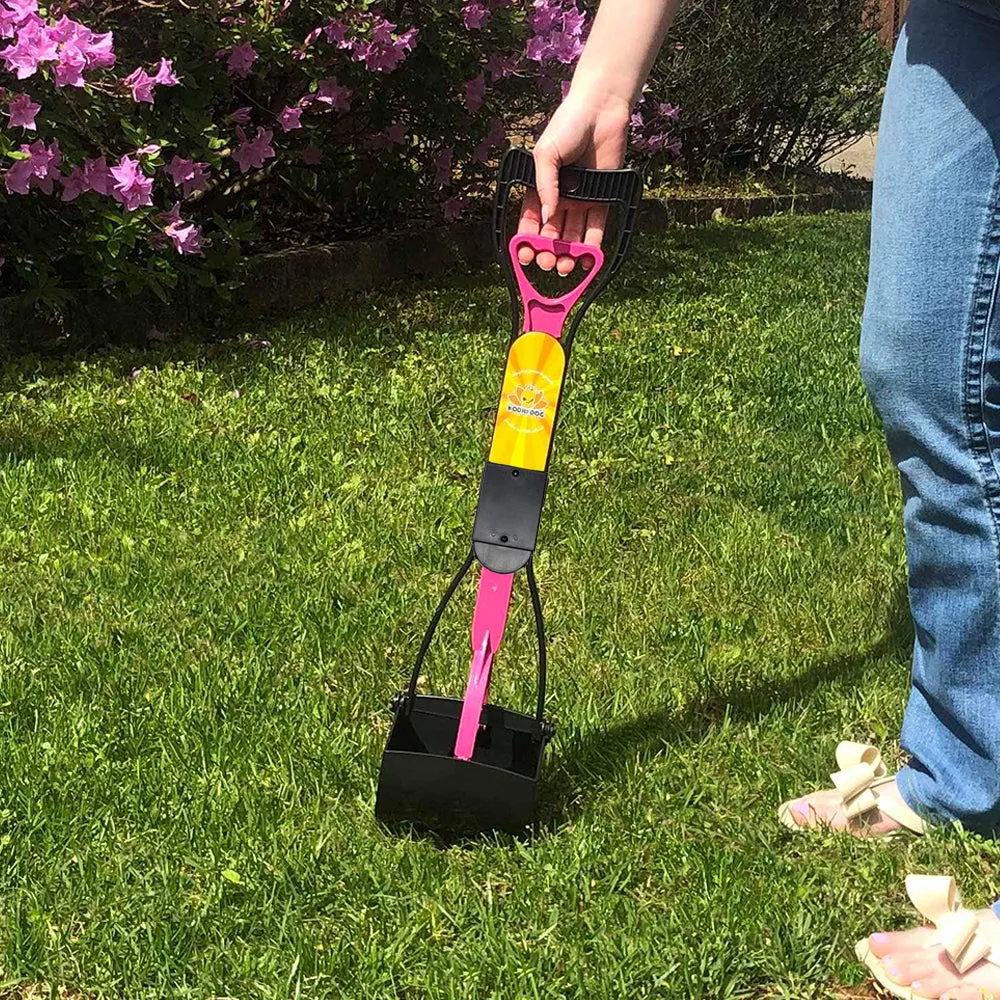 Bodhi Dog Complete Poo Pack | 24" Pooper Scooper, Poop Bags, and Pet Dog Waste Bag Holder | Perfect for Small, Medium, Large, XL Pets | Great for Grass and Gravel