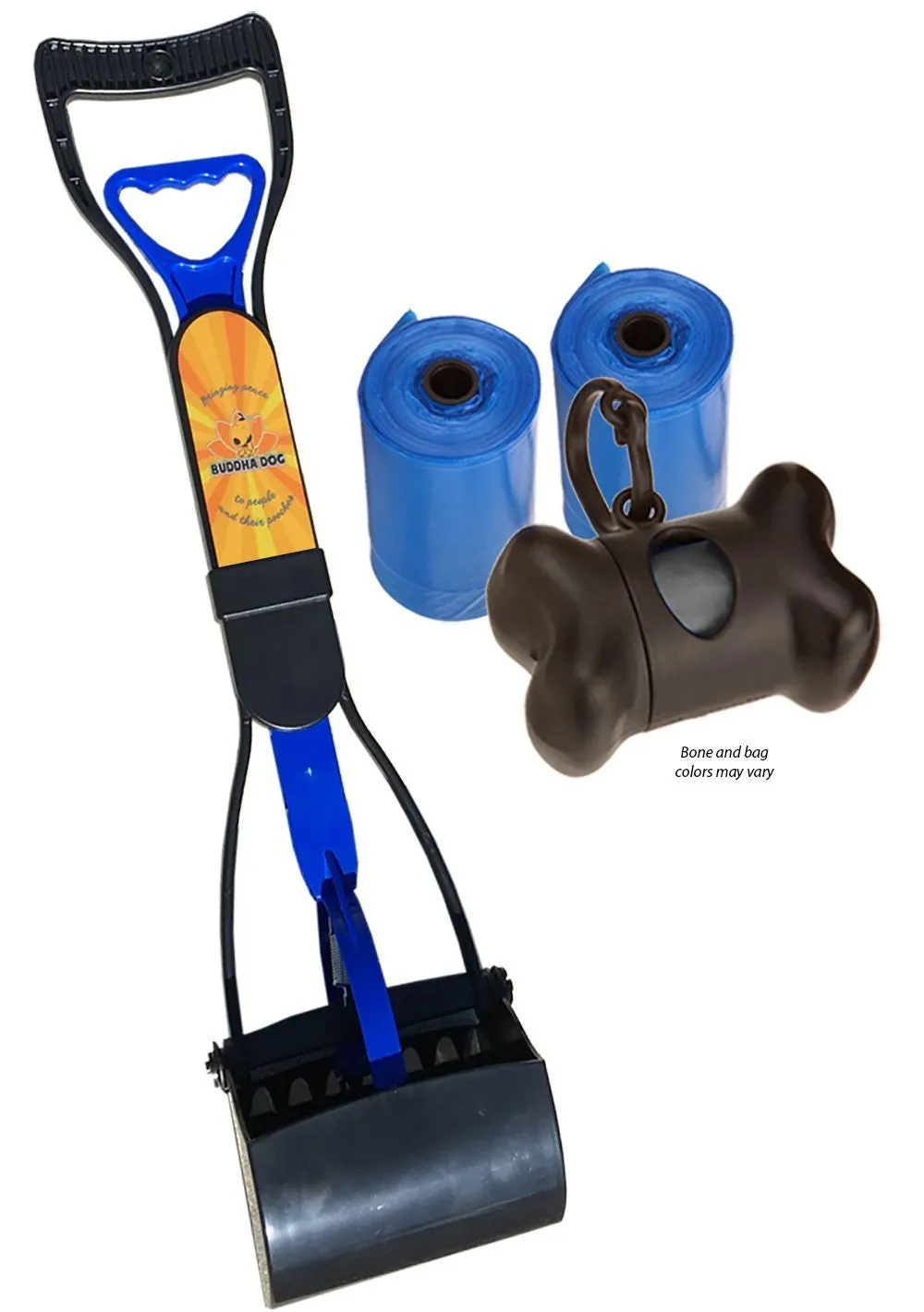 Bodhi Dog Complete Poo Pack | 24" Pooper Scooper, Poop Bags, and Pet Dog Waste Bag Holder | Perfect for Small, Medium, Large, XL Pets | Great for Grass and Gravel