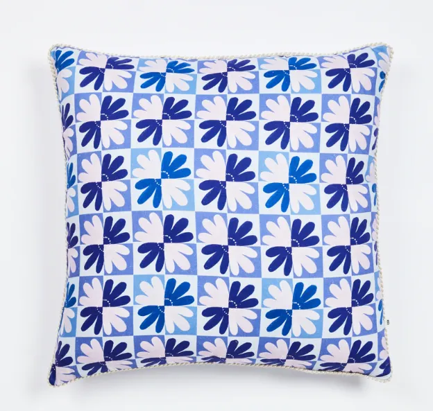 Chamomile Yves Klein Cushion- Blue