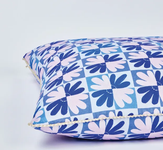Chamomile Yves Klein Cushion- Blue
