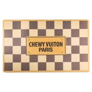 Checker Chewy Vuiton Placemat from Haute Diggity Dog
