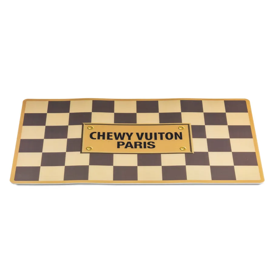 Checker Chewy Vuiton Placemat from Haute Diggity Dog