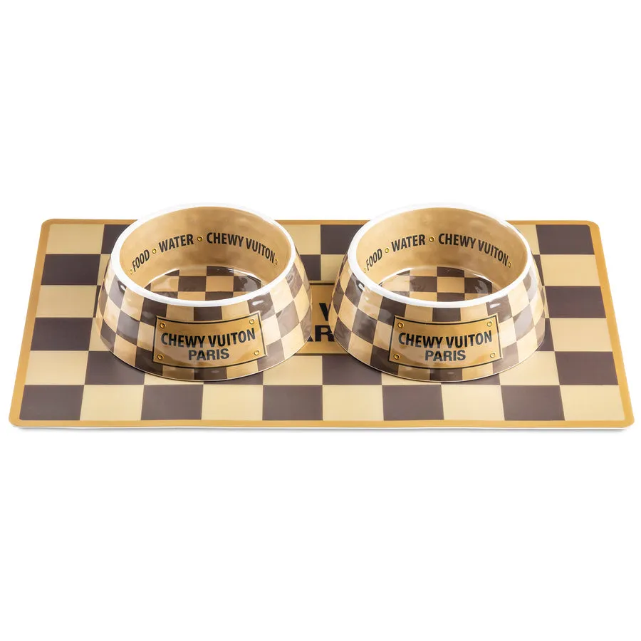 Checker Chewy Vuiton Placemat from Haute Diggity Dog