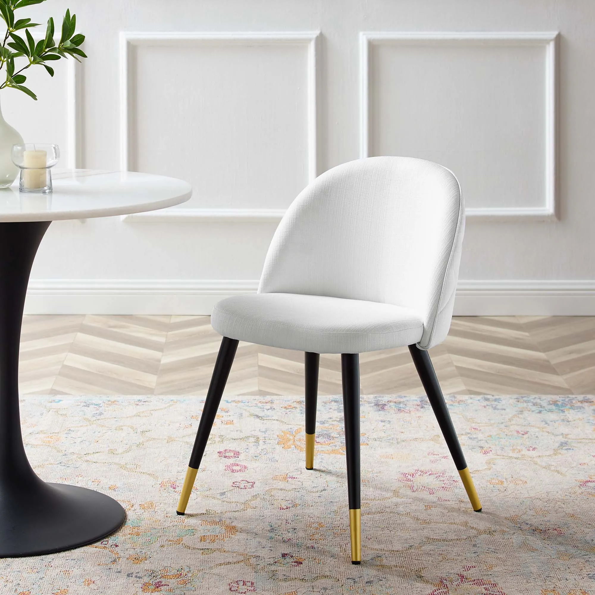 Cordial Upholstered Fabric Dining Chairs - Set of 2 by Modway