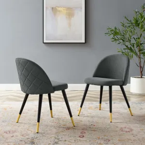 Cordial Upholstered Fabric Dining Chairs - Set of 2 by Modway