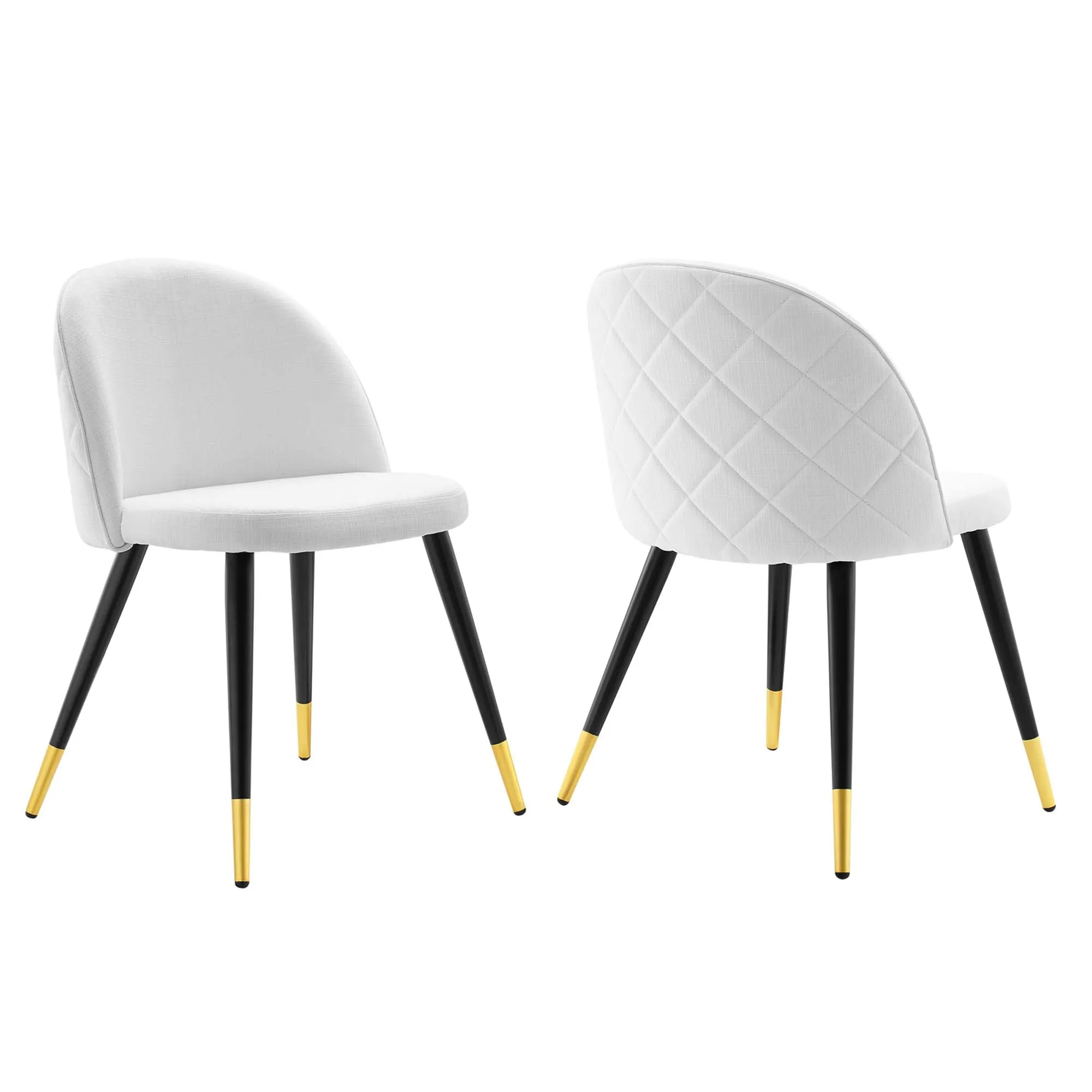 Cordial Upholstered Fabric Dining Chairs - Set of 2 by Modway