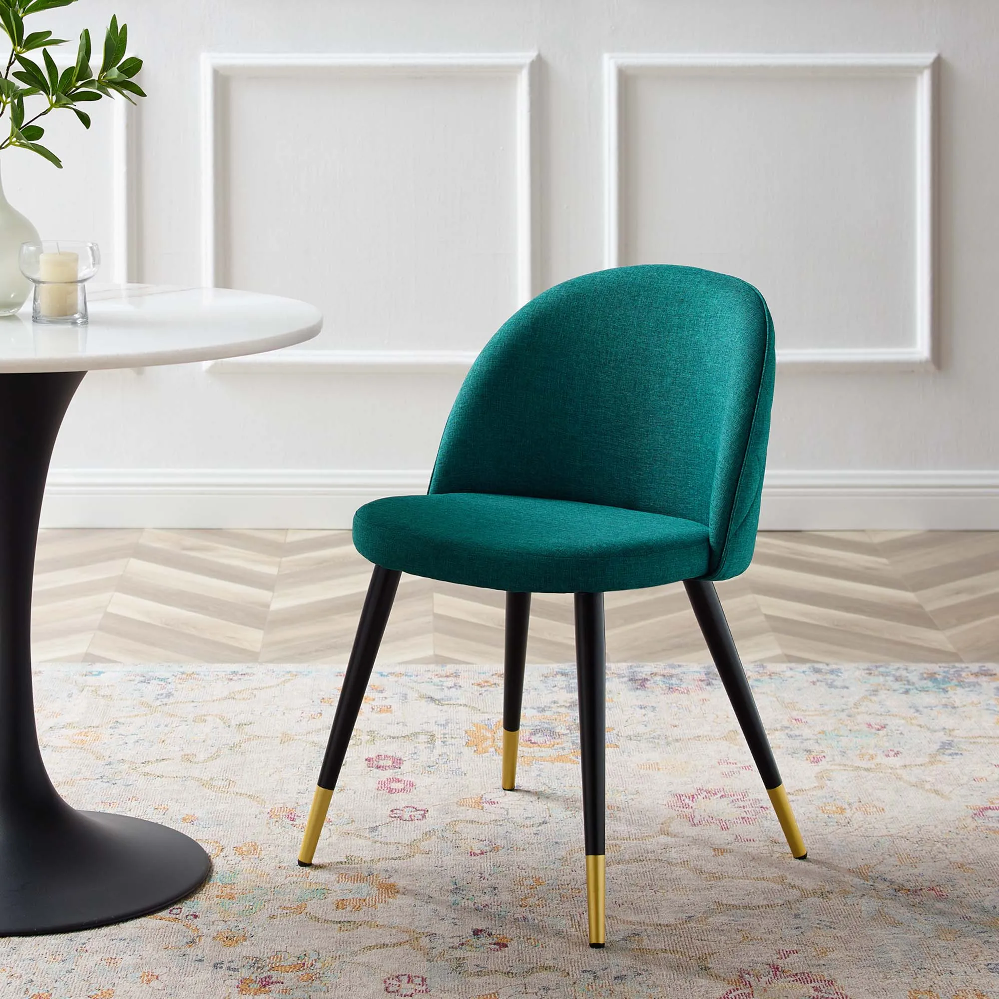 Cordial Upholstered Fabric Dining Chairs - Set of 2 by Modway