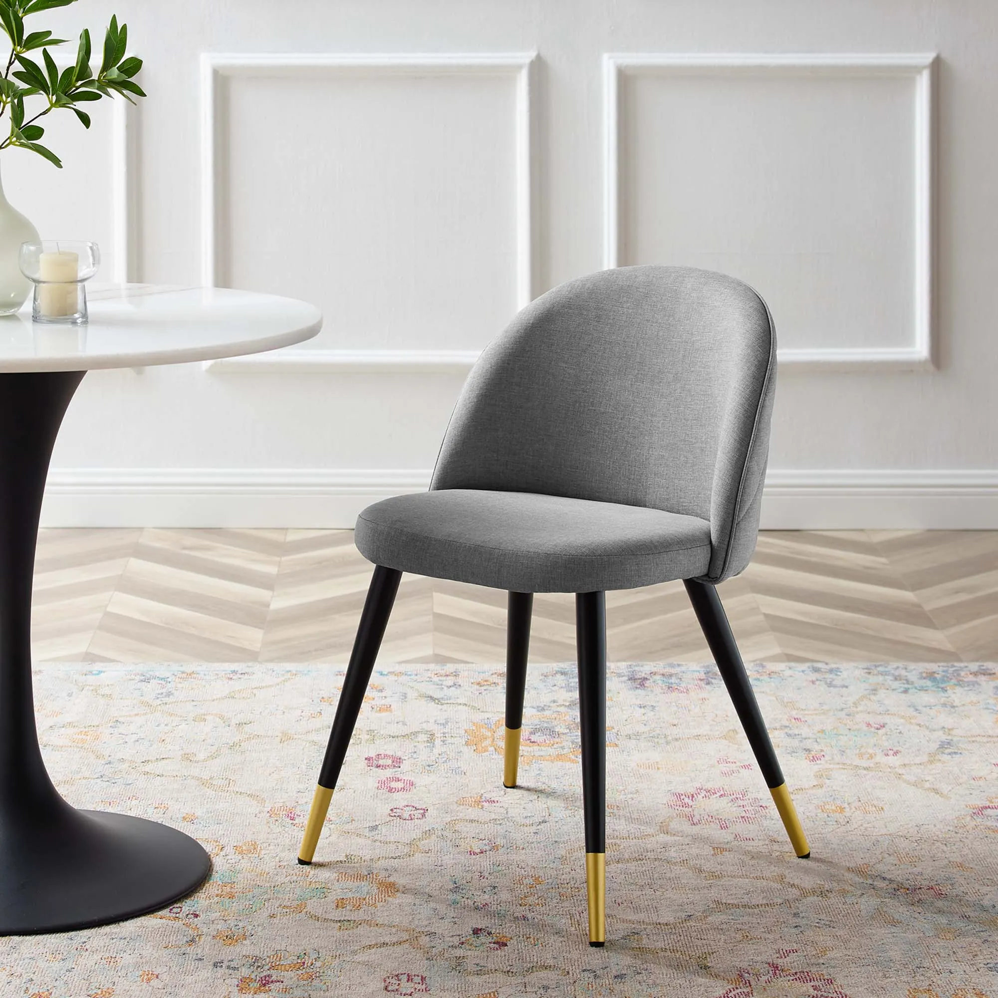 Cordial Upholstered Fabric Dining Chairs - Set of 2 by Modway