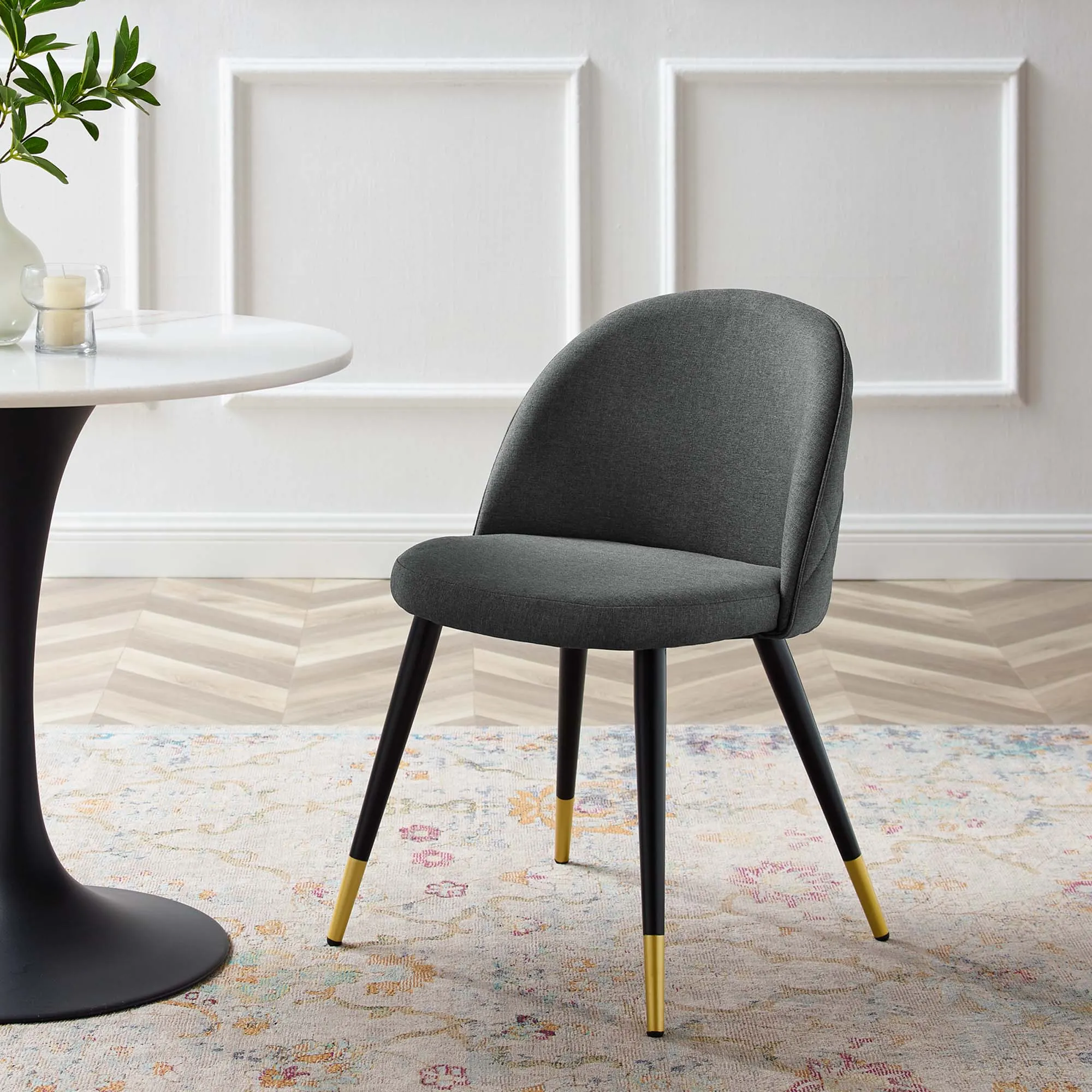 Cordial Upholstered Fabric Dining Chairs - Set of 2 by Modway