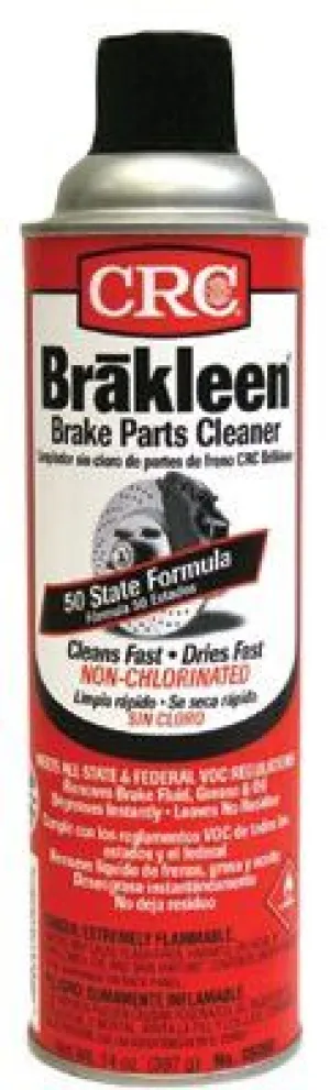 CRC 05050 50 State Formula Brakleen Brake Parts Cleaners, 20 oz Aerosol Can (12 Cans)