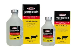 Durvet Ivermectin Injection 1% (250 mL)