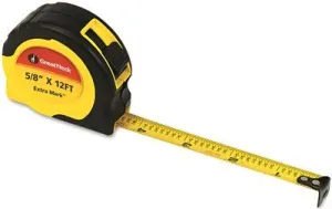 Extramark Power Tape' 5/8" X 12Ft' Steel' Yellow/Black