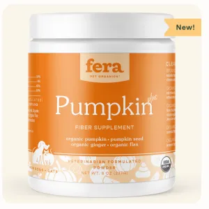 Fera Pumpkin Plus Fiber Support for Dogs and Cats, 8oz