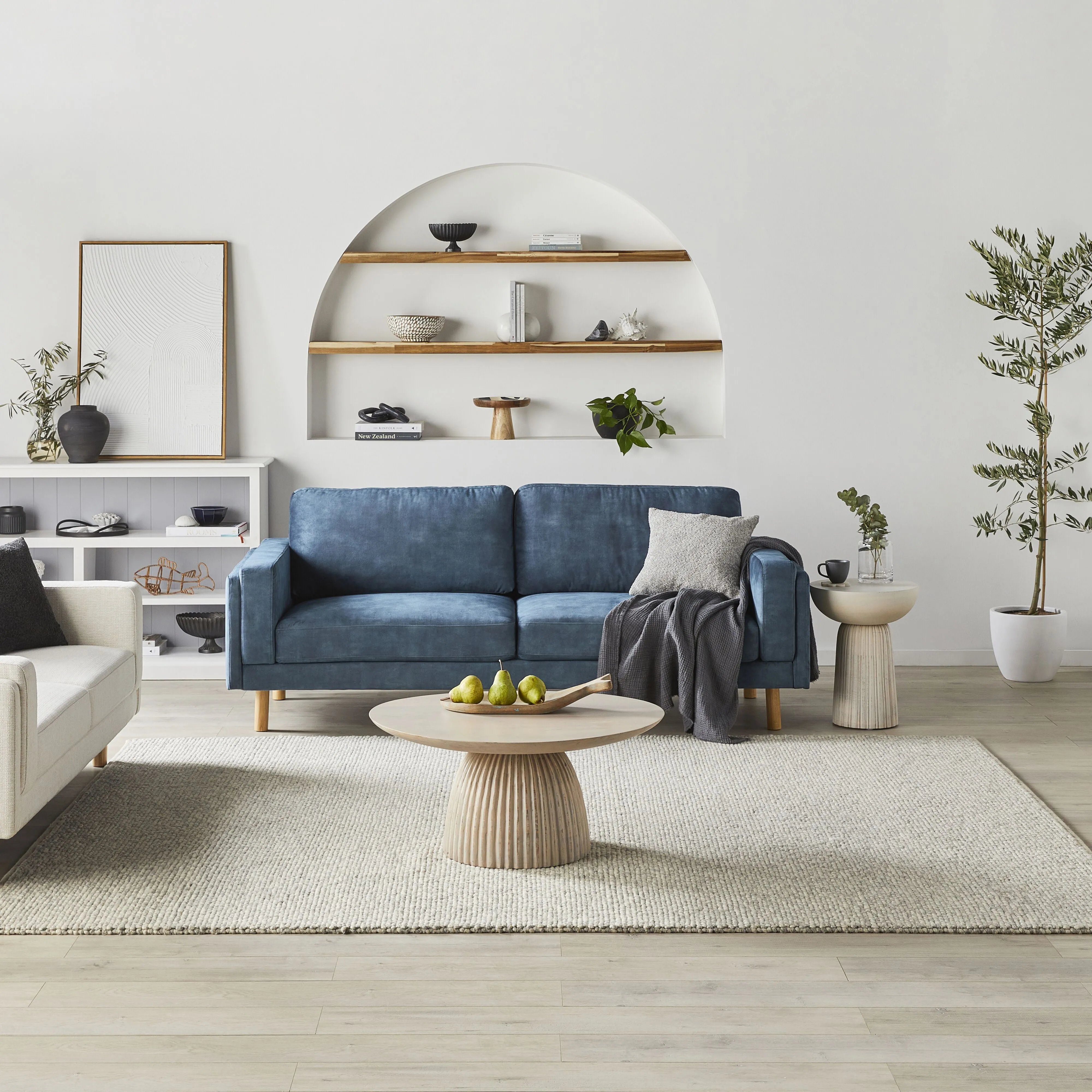 Finch 3 Seater Sofa Haven Denim