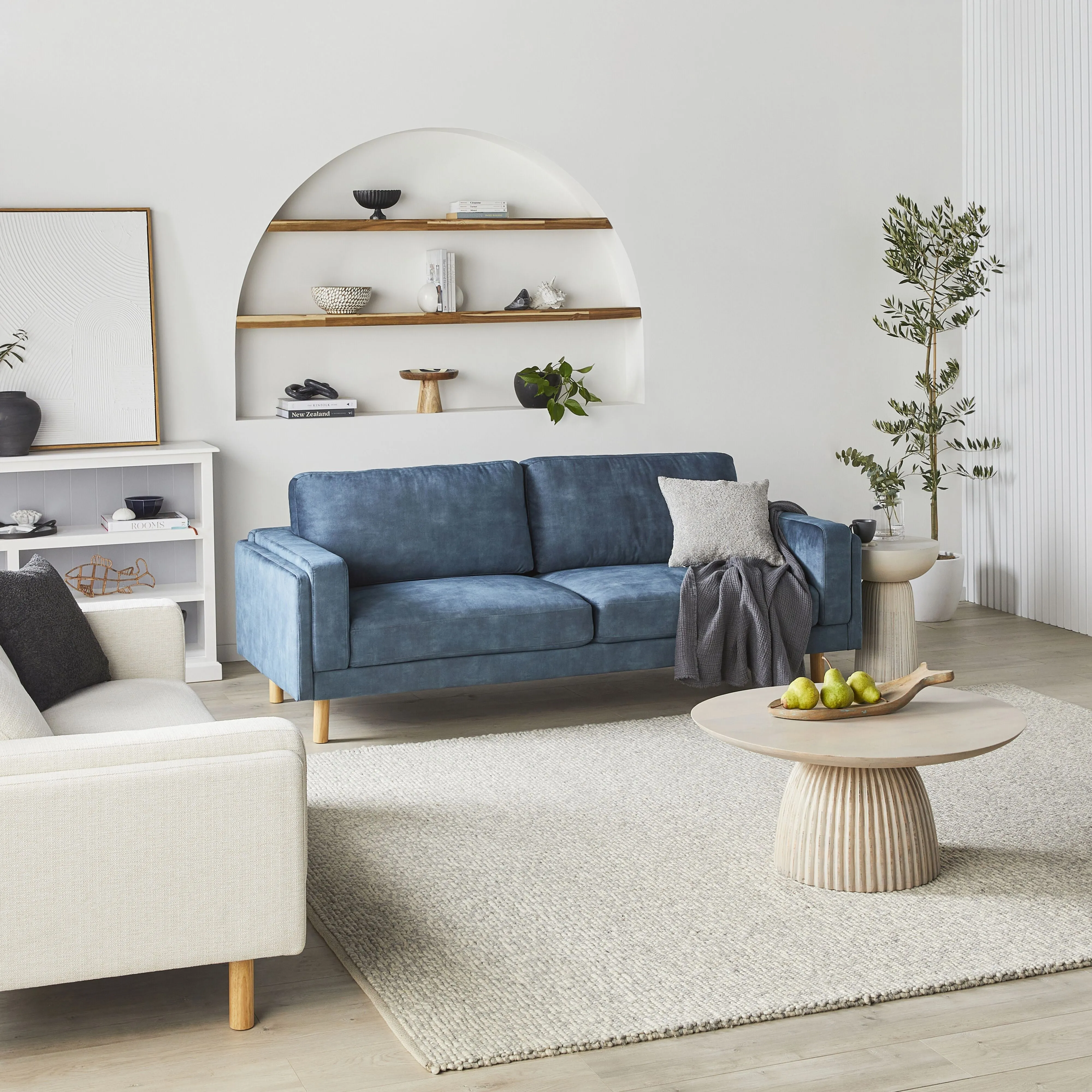 Finch 3 Seater Sofa Haven Denim