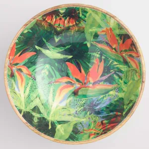 Flora Wooden Salad Dip Bowl | 6 inches