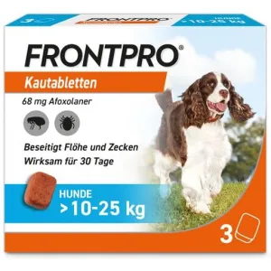 FRONTPRO 68 mg chewable tablets for dogs >10-25 kg
