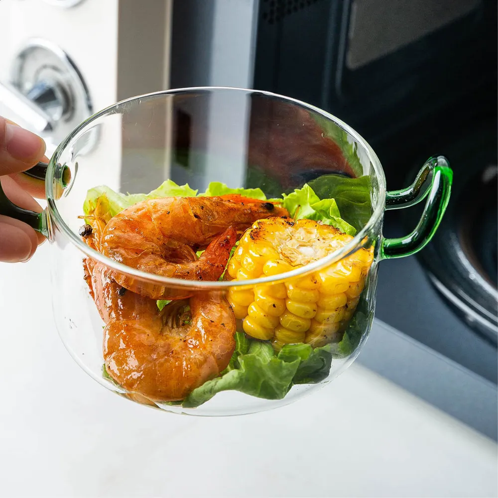 Glass Bowl With Handle
