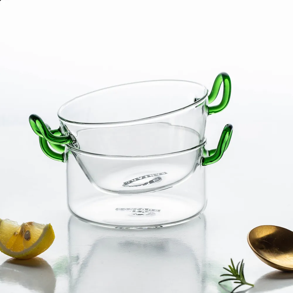 Glass Bowl With Handle