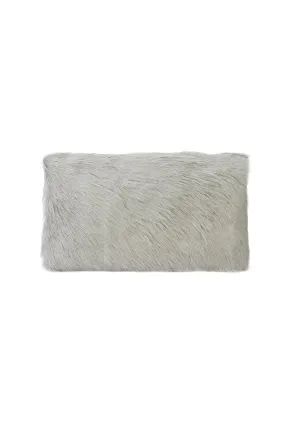 Goat Fur Cushion - Grey