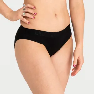 Hipster Bikini - Black Moderate-Heavy Absorbency