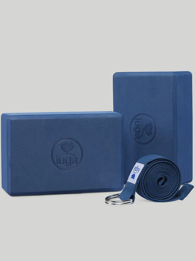 IUGA 2 Packs Yoga Blocks With Yoga Strap