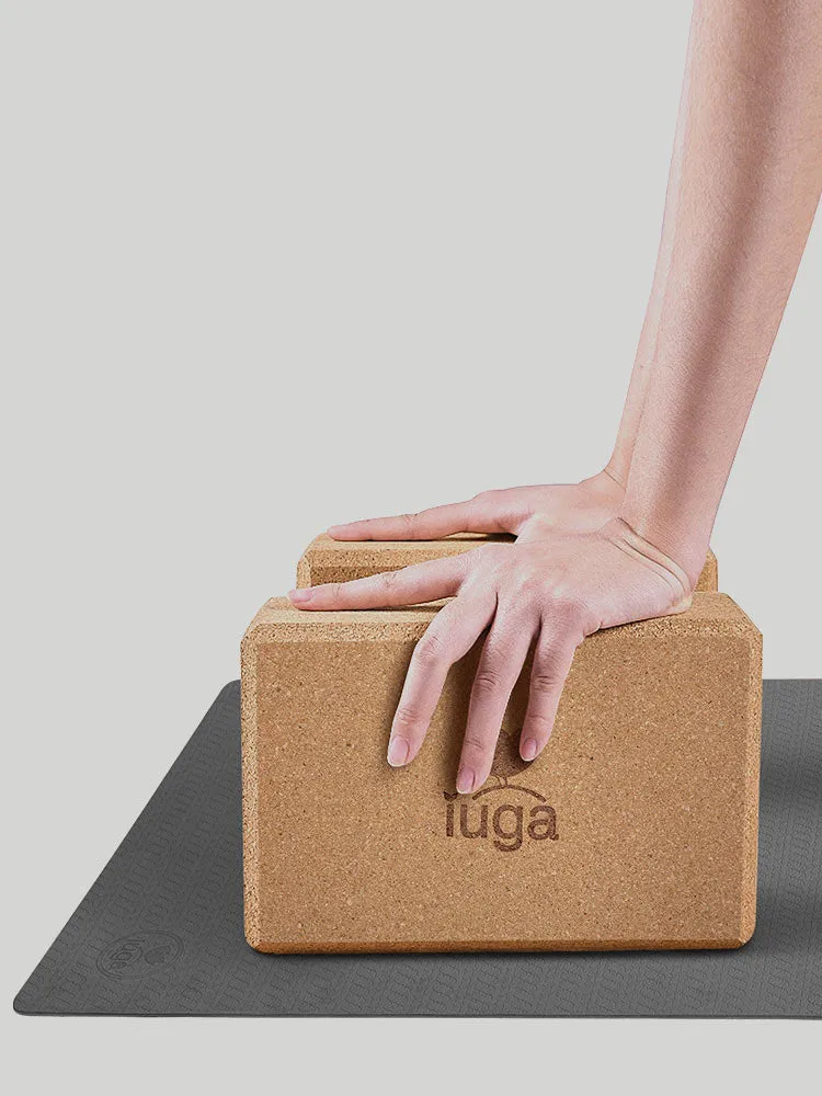 IUGA 2 Packs Yoga Blocks With Yoga Strap