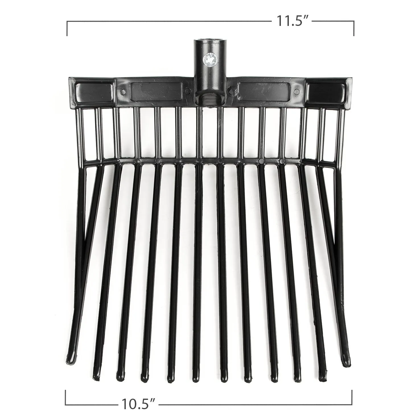 Jeffers 12 Tine Mini-Fork Replacement Head (hardware included)
