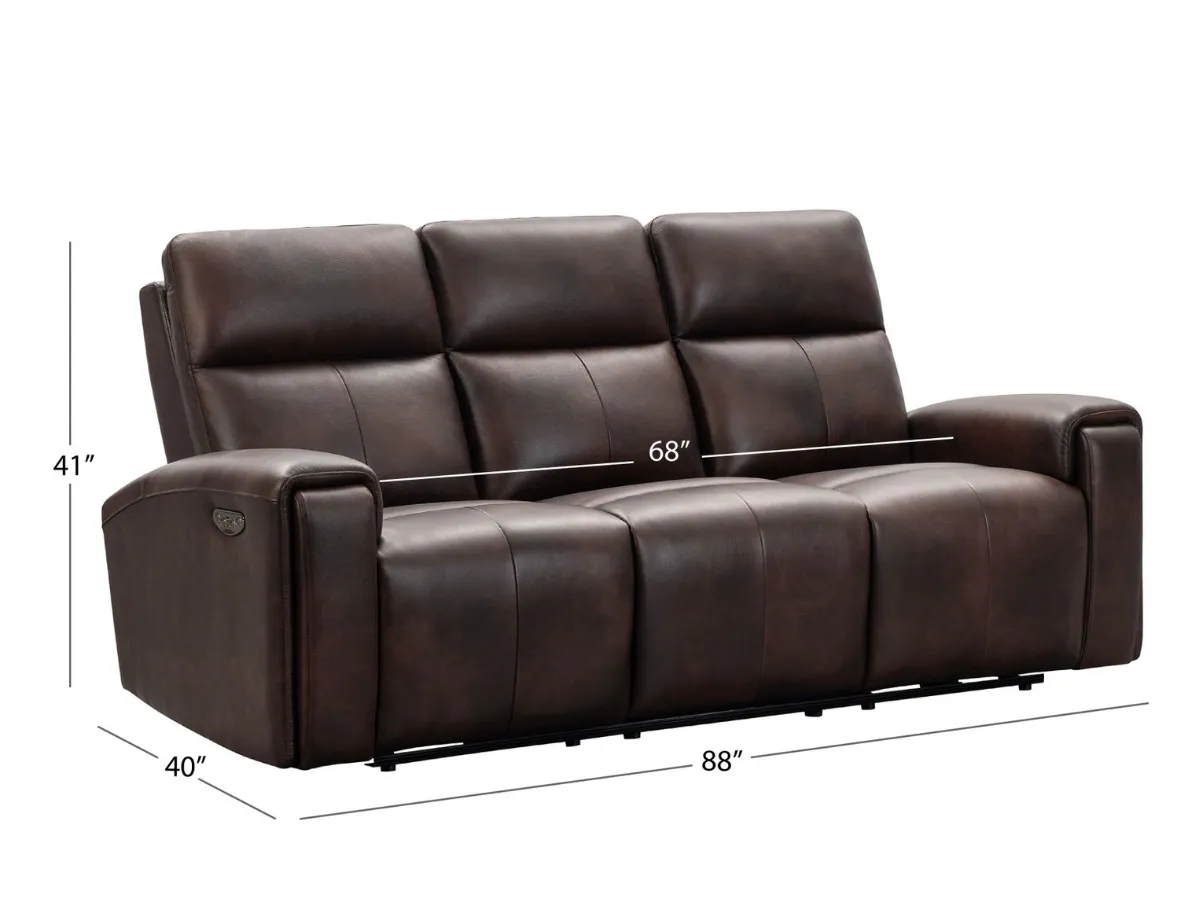 Keegan 2-pc Leather Power Reclining Sofa and Chair with Power Headrests
