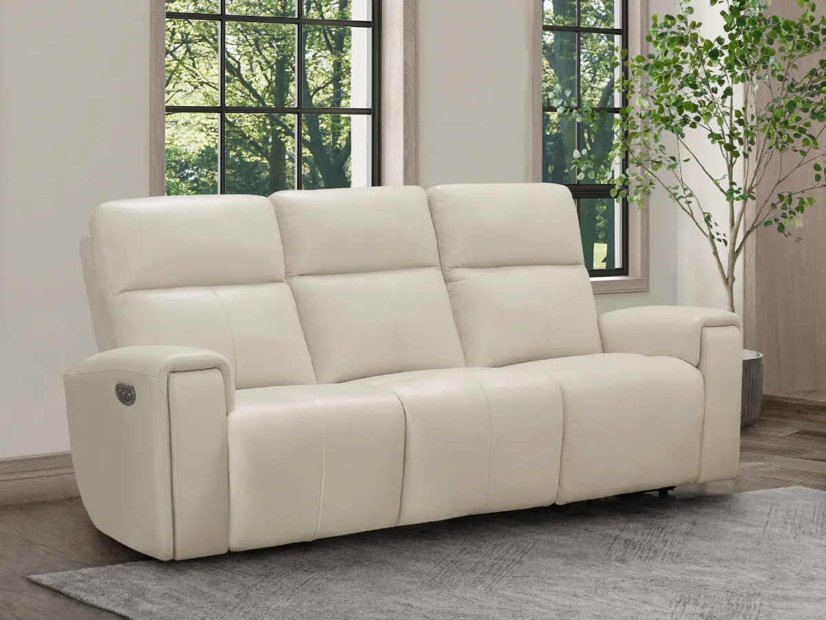 Keegan 2-pc Leather Power Reclining Sofa and Chair with Power Headrests