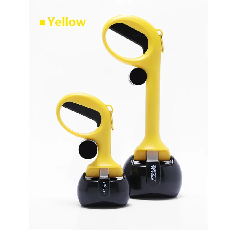 Kimpets Pet Dog Pooper Scooper Long Handle Poop Scooper Jaw Poop Scoop Shovel Pick Up Animal Waste Picker Outdoor Cleaning Tools