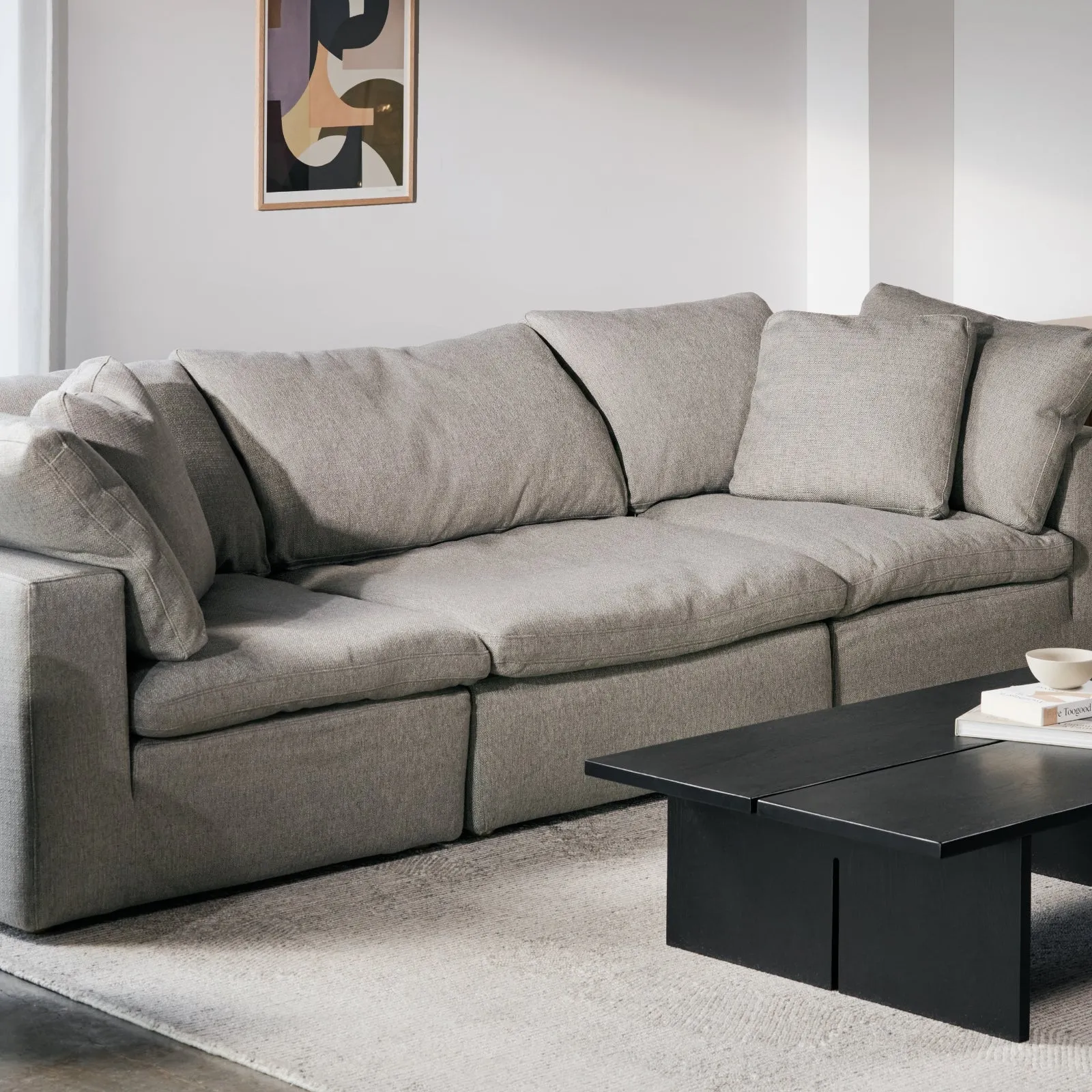 Movie Night™ 3-Piece Modular Sofa Standard Mist