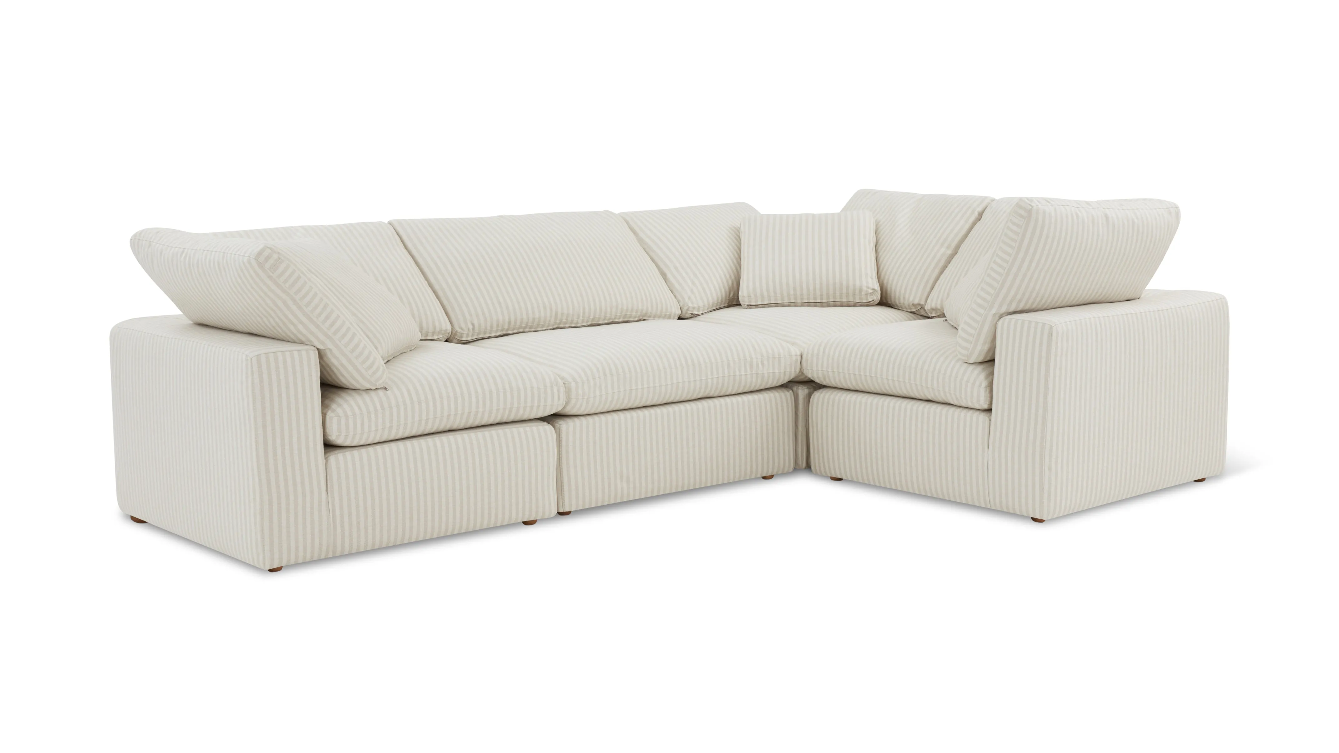 Movie Night™ 4-Piece Modular Sectional Closed, Standard, Newport Stripe