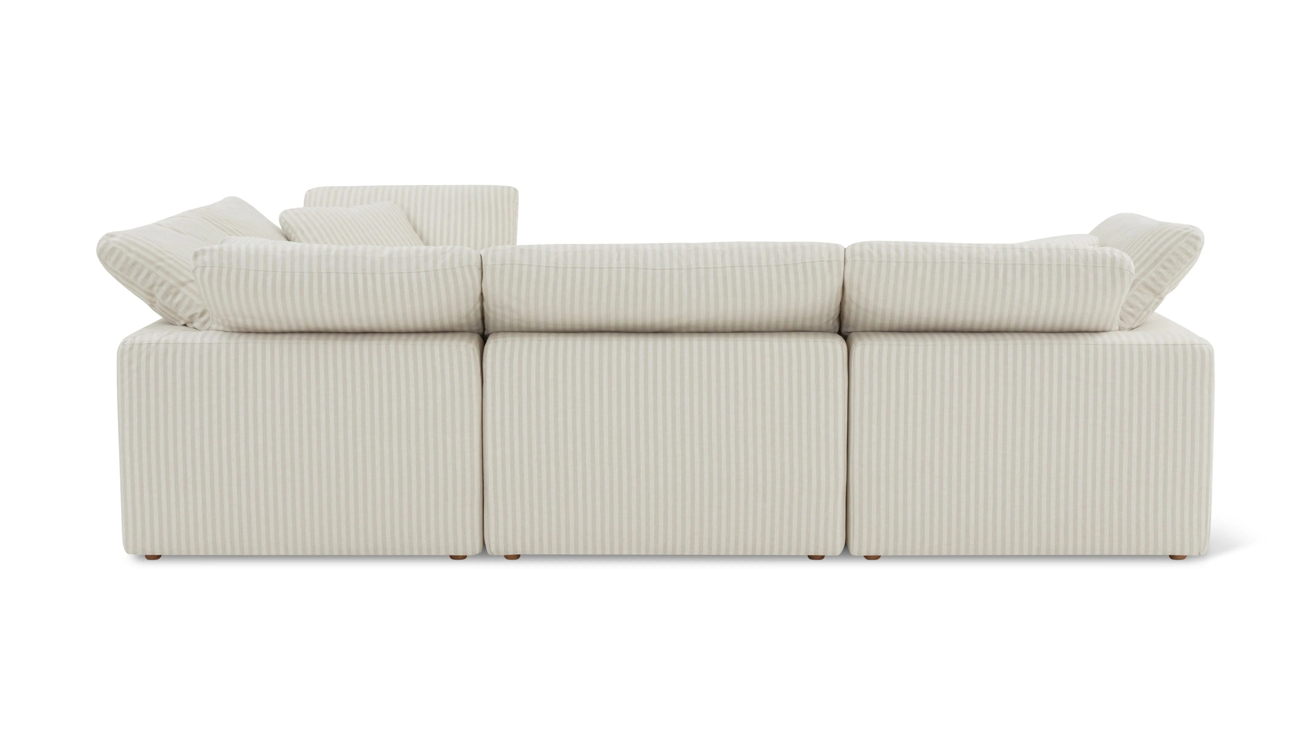 Movie Night™ 4-Piece Modular Sectional Closed, Standard, Newport Stripe