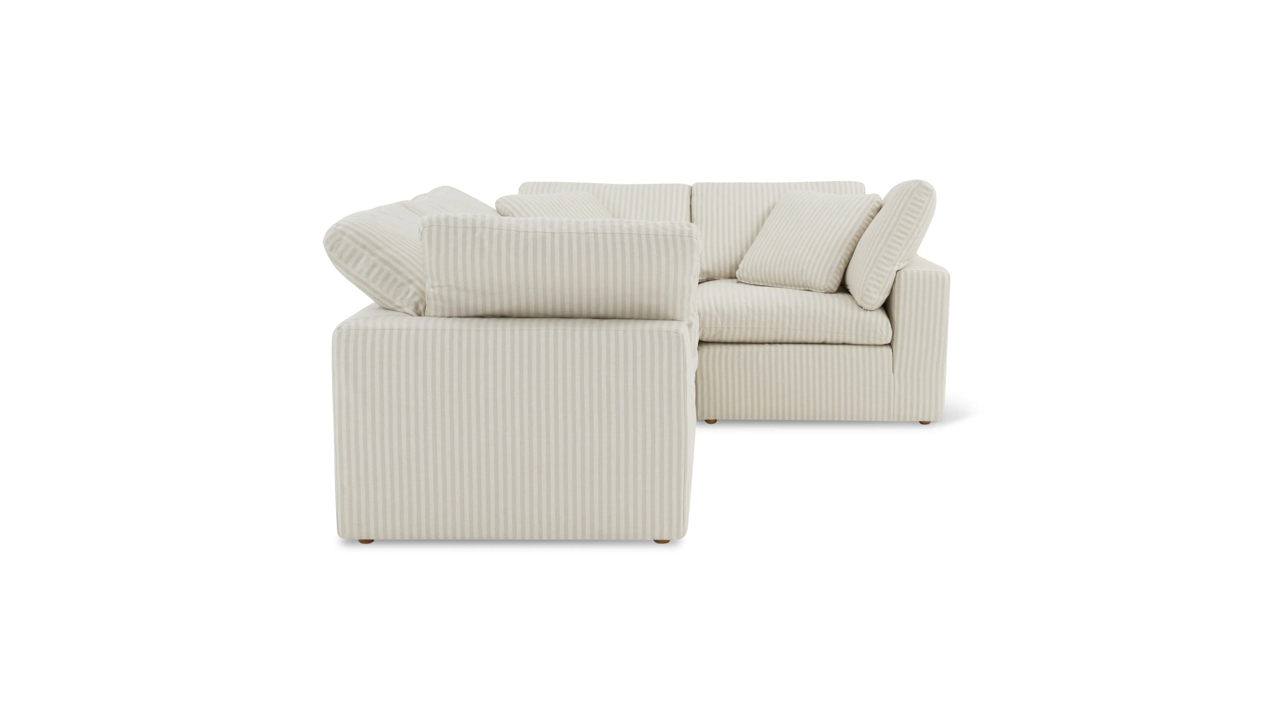 Movie Night™ 4-Piece Modular Sectional Closed, Standard, Newport Stripe