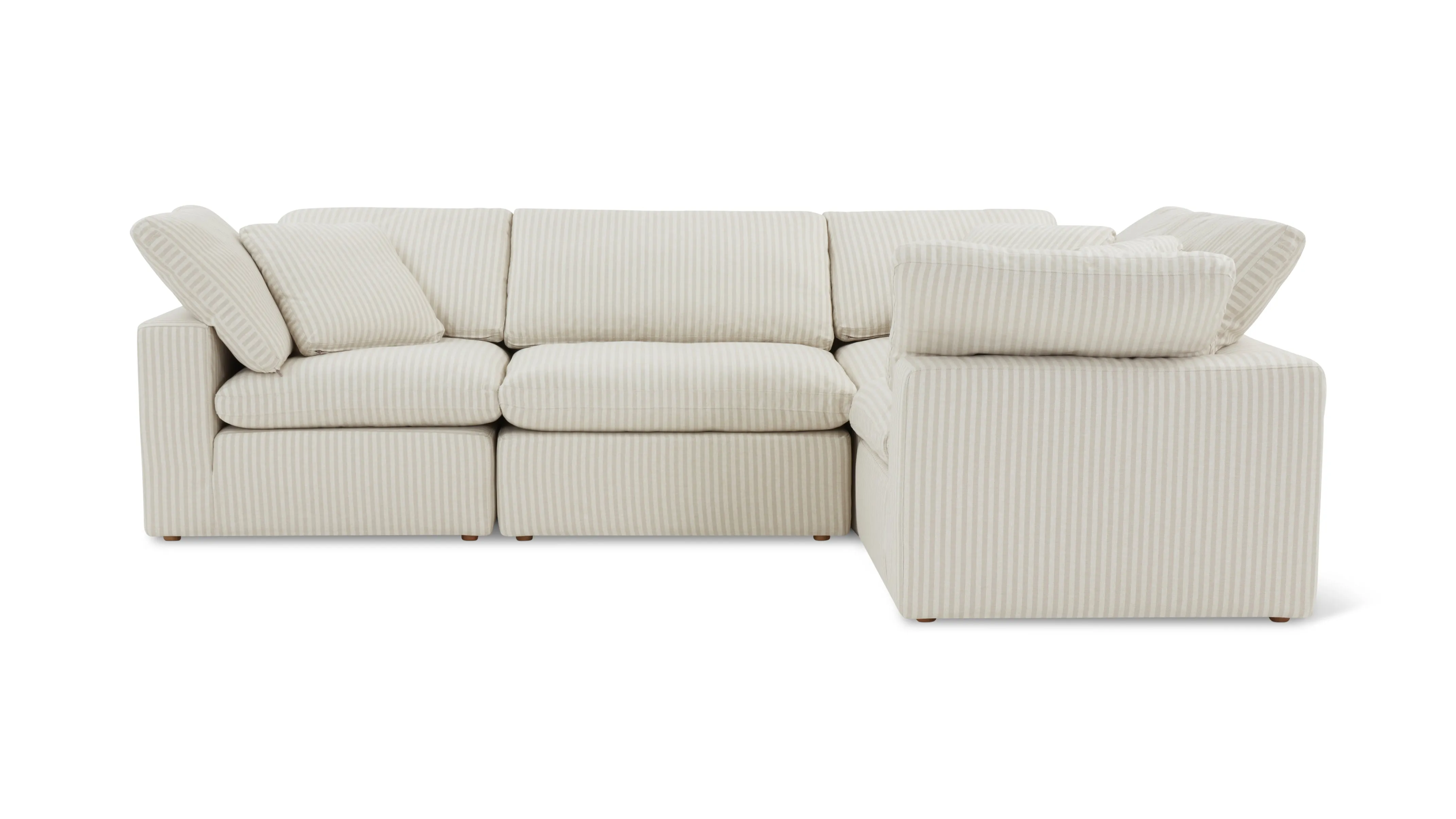 Movie Night™ 4-Piece Modular Sectional Closed, Standard, Newport Stripe