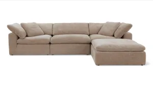 Movie Night™ 4-Piece Modular Sectional, Large, Champagne