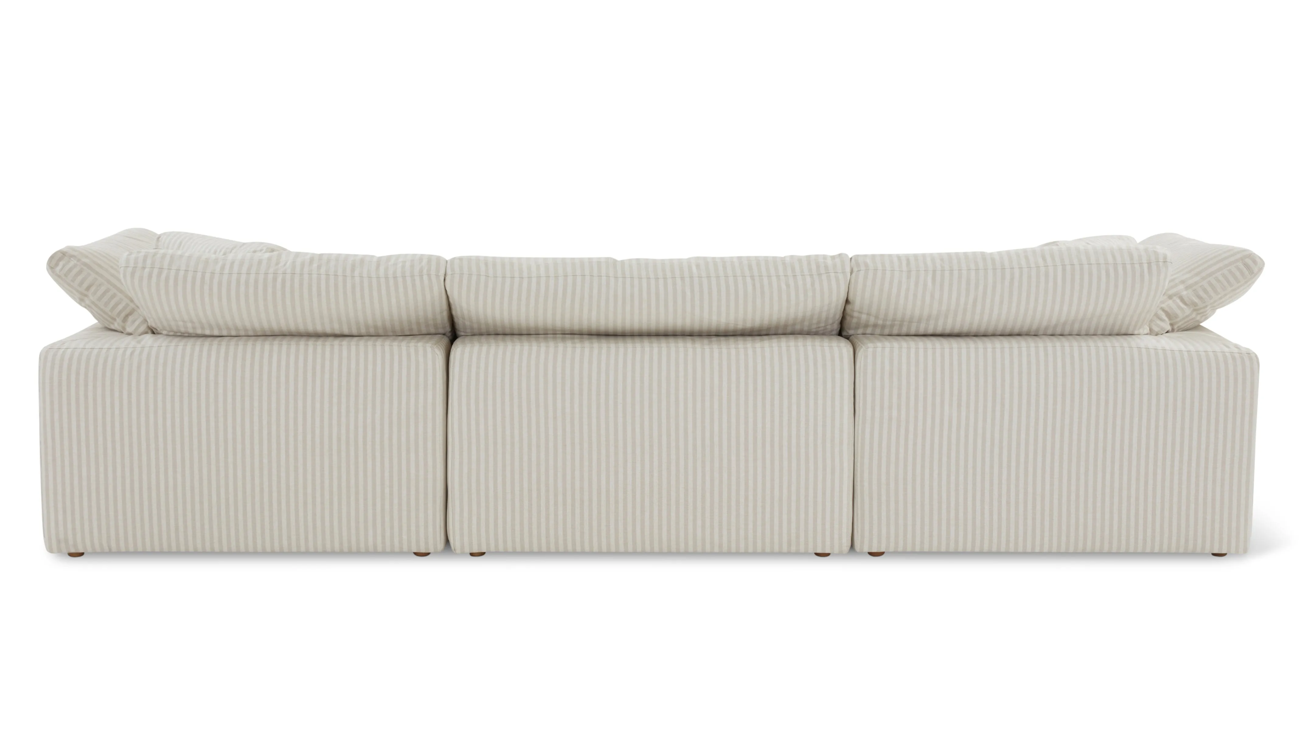 Movie Night™ 4-Piece Modular Sectional, Large, Newport Stripe