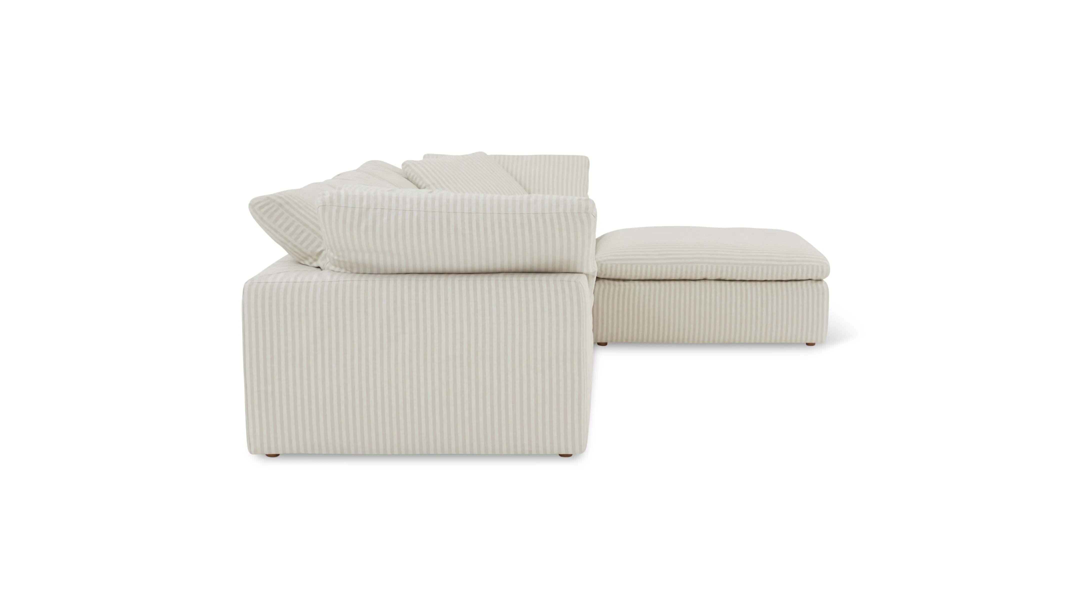 Movie Night™ 4-Piece Modular Sectional, Large, Newport Stripe